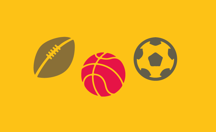 Three sports balls 