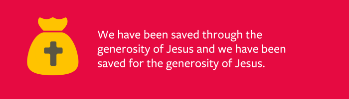 generosity of jesus