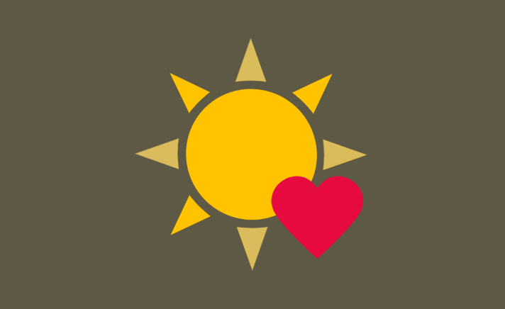 Sun and heart
