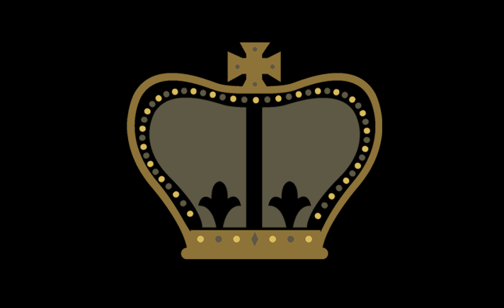 Crown in dark colours