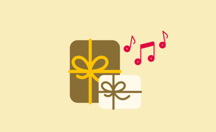 presents musical notes