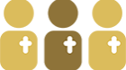 Icon of three people together